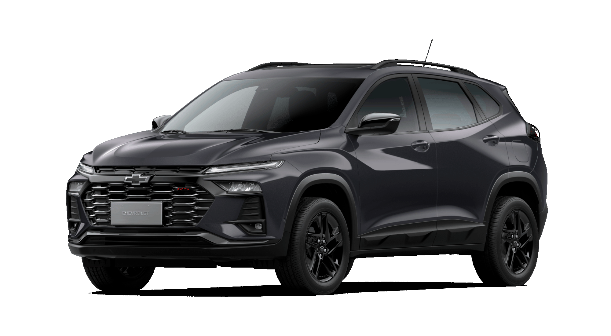 Vista lateral de Tracker RS gris rush